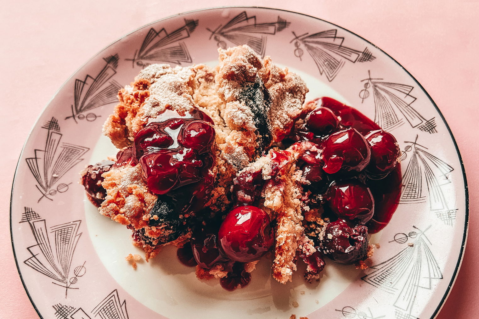 Veganer Kirsch-Crumble