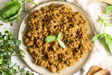 Risotto mit Tomatensalat