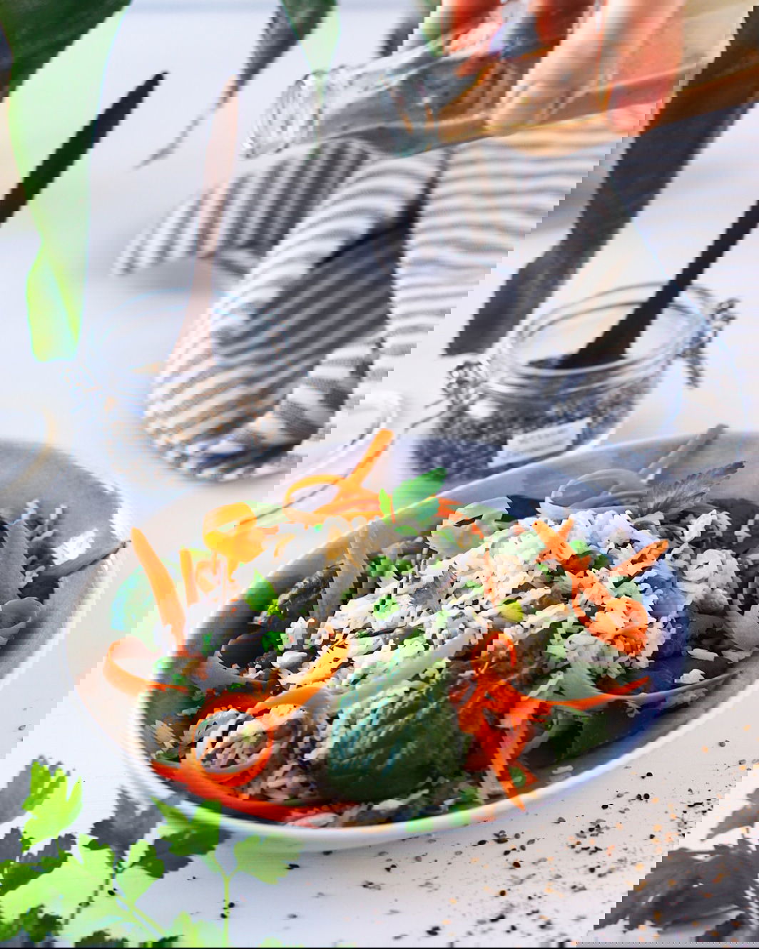 Asiatischer Wildreis Basmati Salat