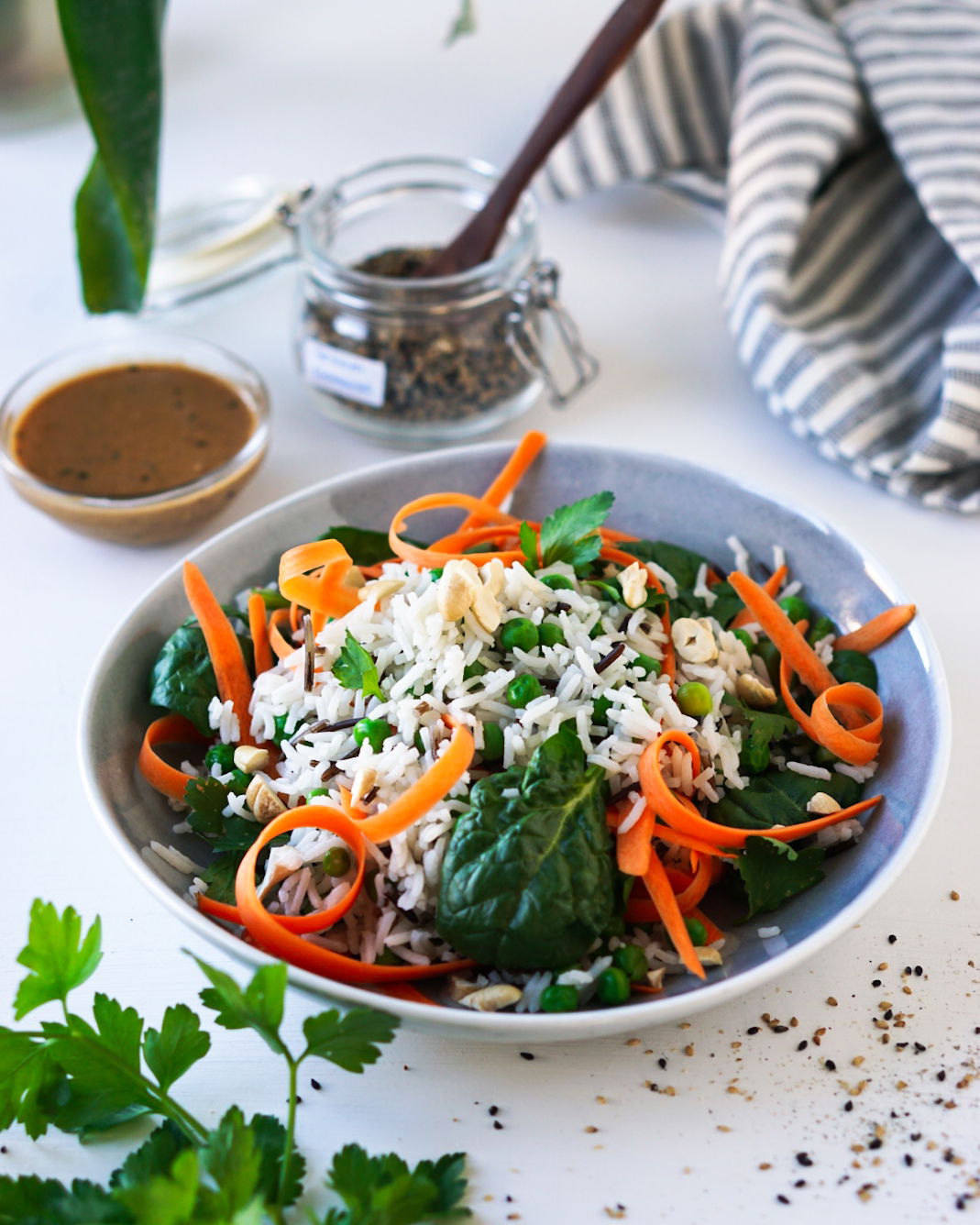 Asiatischer Wildreis Basmati Salat