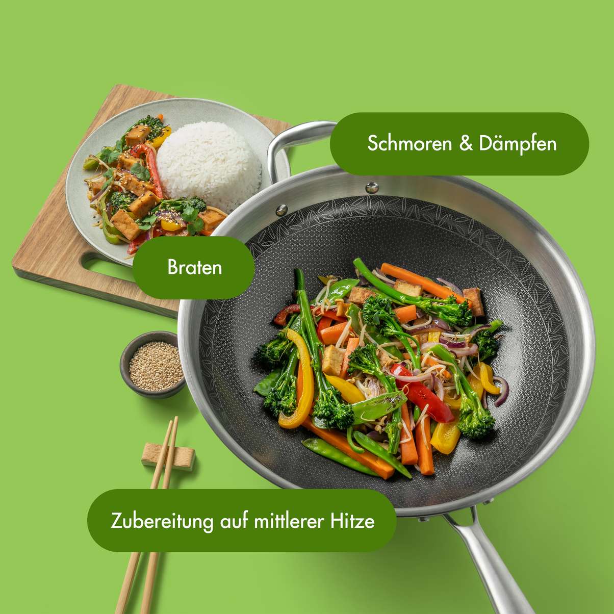 Wok Cover Wok Deksel, 30 cm Natuurlijke Houten Wok Cover, Anti-Brandwonden Pot Deksel, Vervanging Ronde Pot Cover met Handvat voor Keuken Camping Picknick Wok Cover Wok Deksel, 30 cm Natuurlijke Houten Wok Cover, Anti-Brandwonden Pot Deksel, Vervanging Ronde Pot Cover met Handvat voor Keuken Camping Picknick