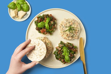 Chopped Reiswaffel Sandwich