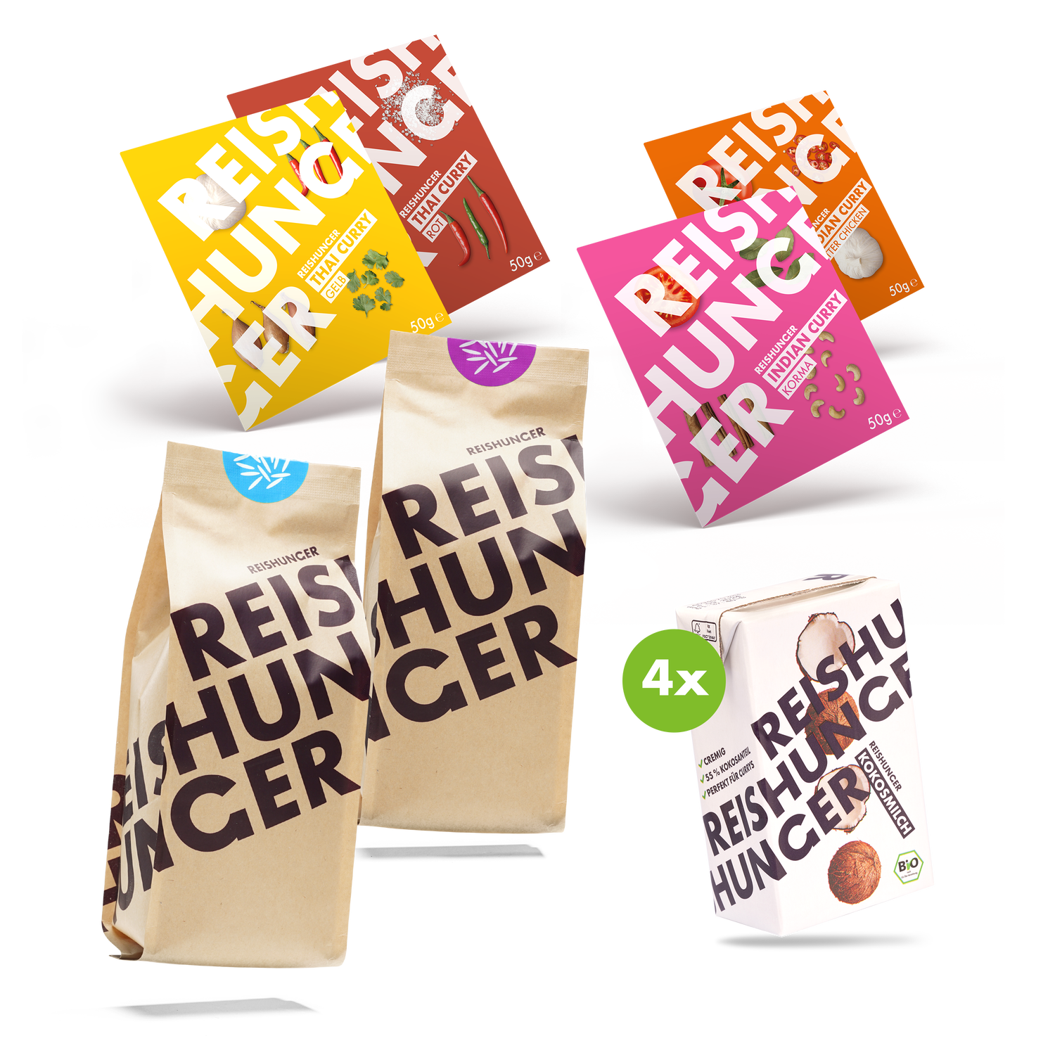 Reishunger Curry Premium Nachfüll-Box (8-teilig)