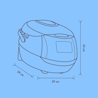Digitaler Reiskocher
