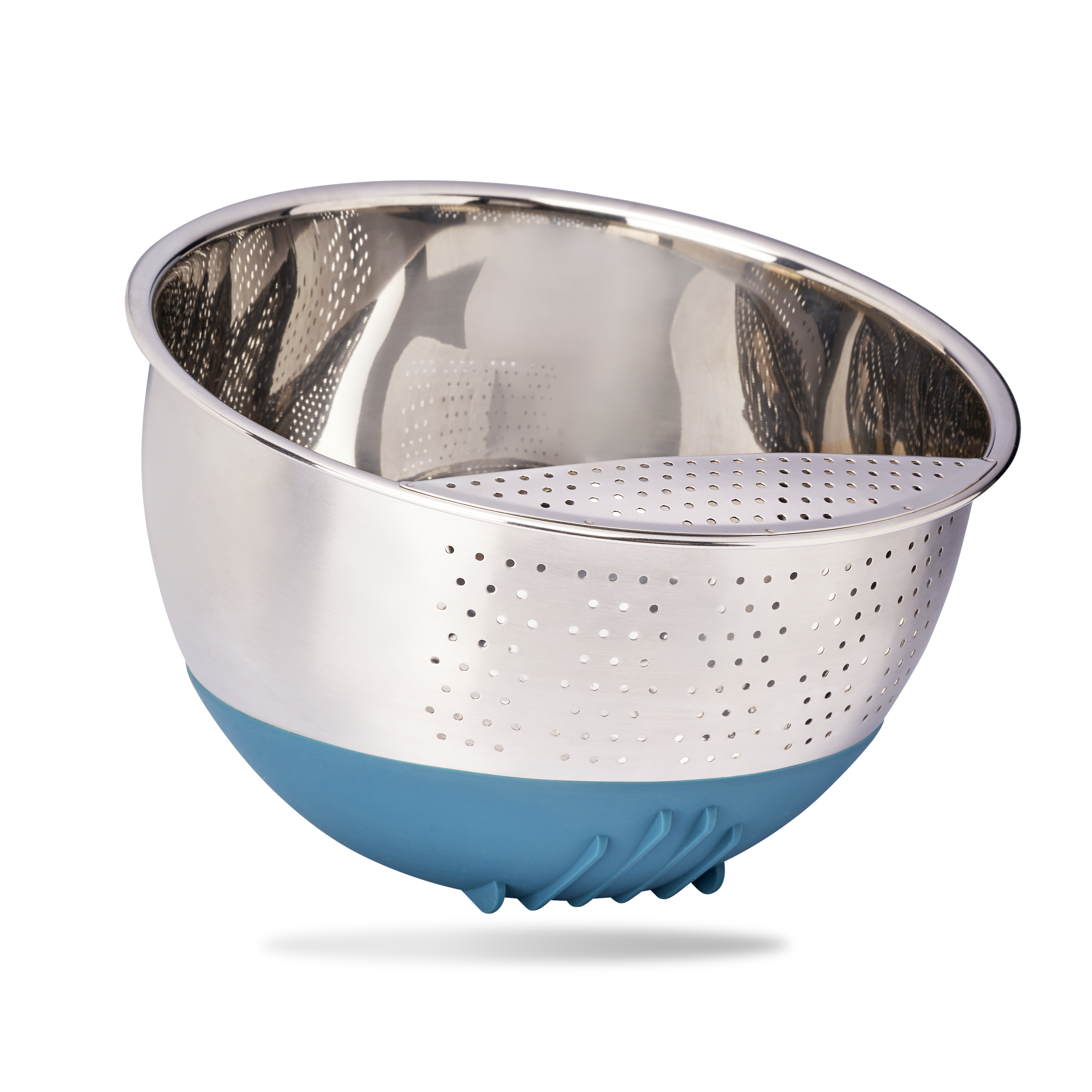 Grillix Reis-Waschschüssel Edelstahl - Mit Ablauf Für Obst, Gemüse & Nudeln