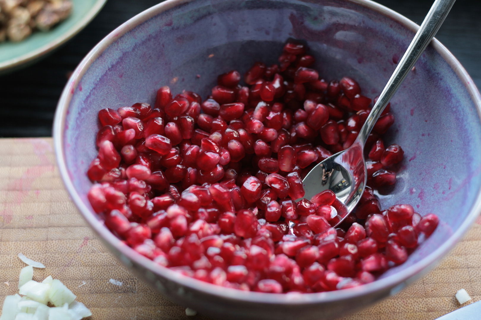 Einkorn mit Rosenkohl und Granatapfel Einkorn mit Rosenkohl und Granatapfel