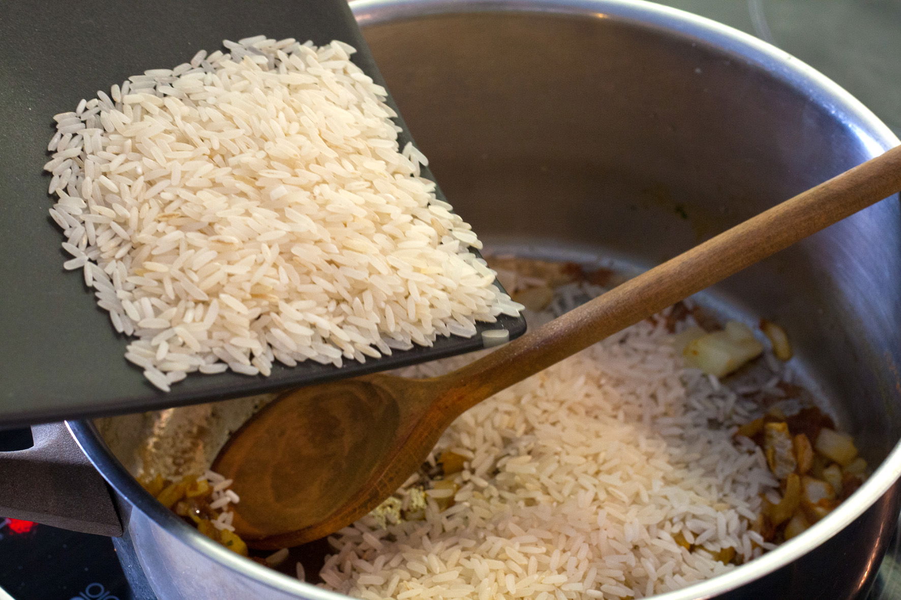 Erdnuss-Curry-Risotto
