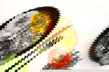 Gefüllte Paprika mit Reis und Feta