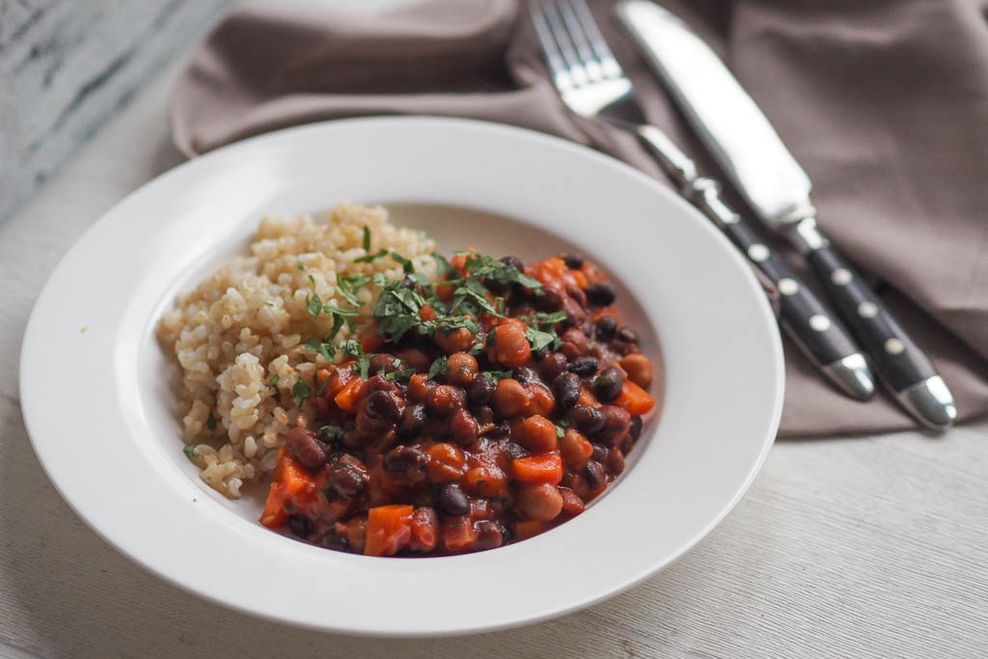 Gesunder Hülsenfrüchte-Eintopf
