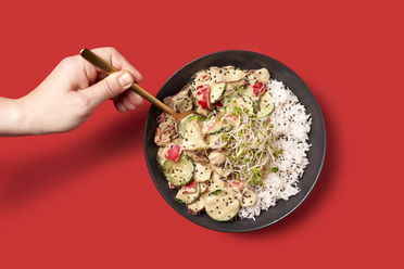 Grünes Thai Curry mit Hähnchen