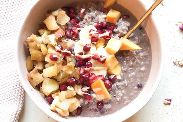 Zimt Milchreis mit gebratenem Apfel