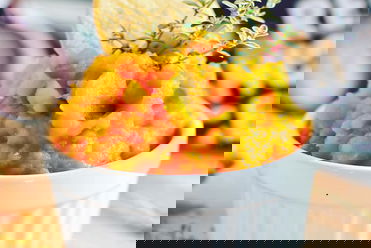 Kürbis-Süßkartoffel-Aufstrich mit Reis Crackern