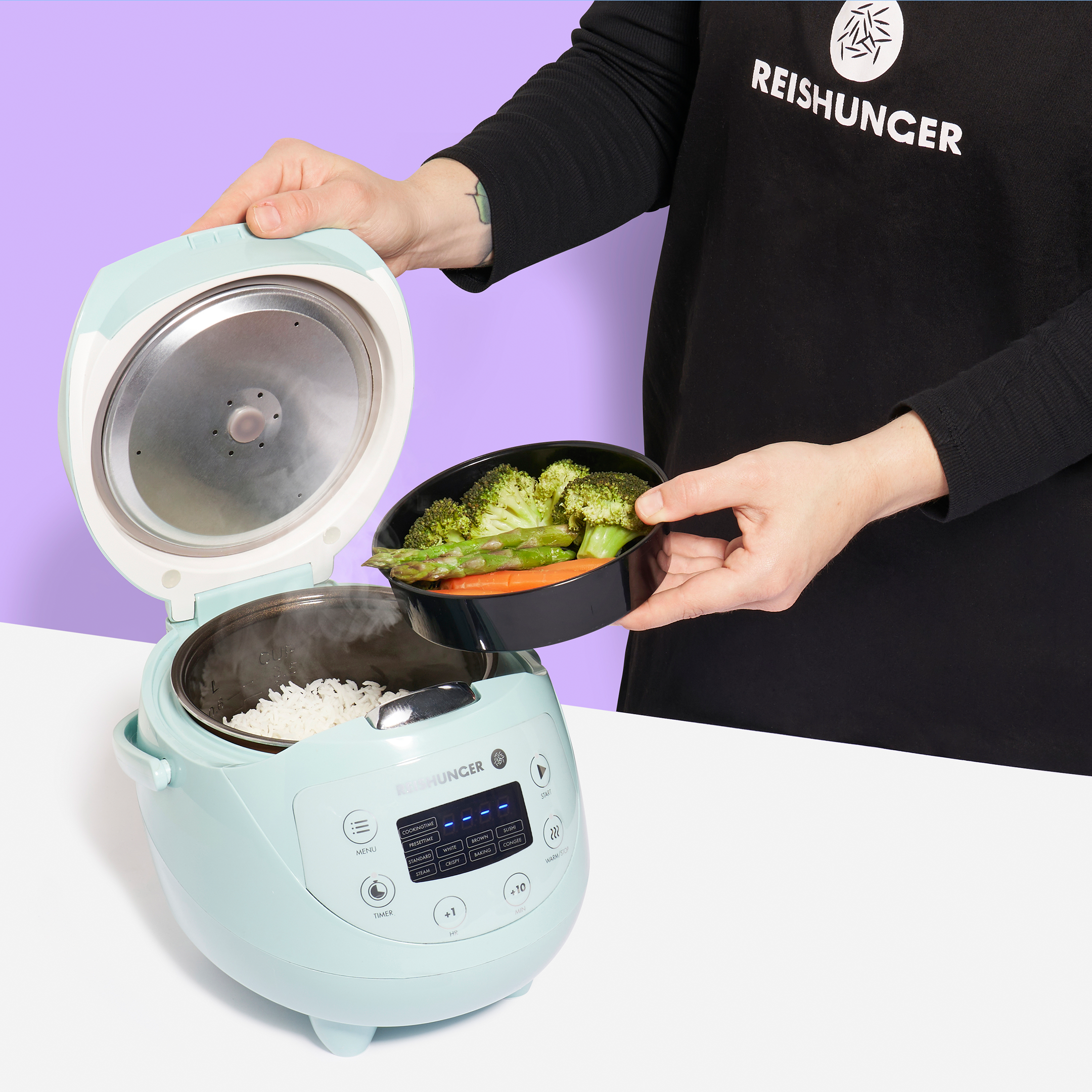 OUBUBY 19L Reiskocher Warmhaltebox - Thermoreiskocher Für Restaurant & Zuhause