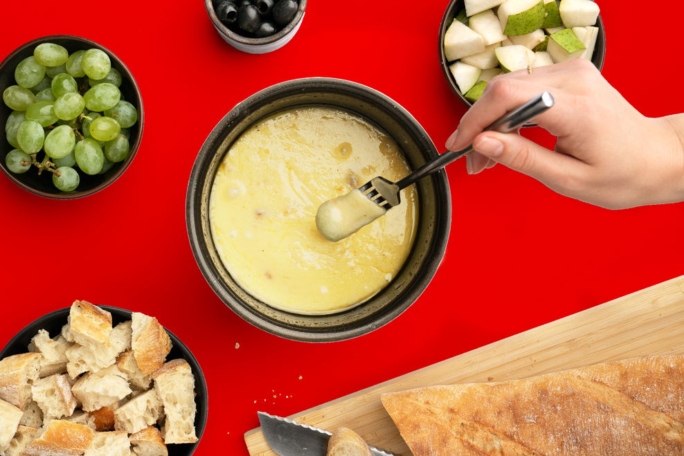 Käse Fondue aus dem Digitalen Reiskocher