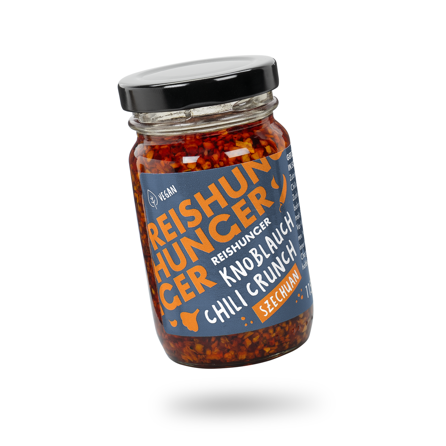 Szechuan Knoblauch Chili Crunch (3 x 115 g) | Prickelnd scharfes Knuspertopping | Perfekt für Stir-Fry, Bowls & Suppen