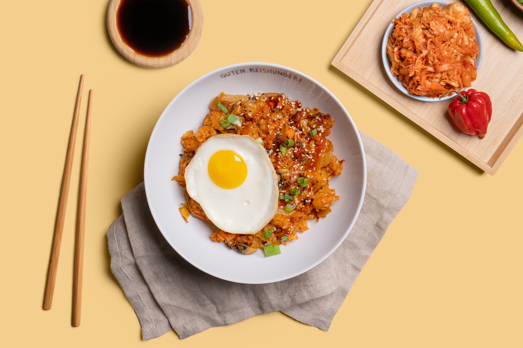 Hunger Fried Rice Korean Kimchi Fried Rice | Rezept | Reishunger