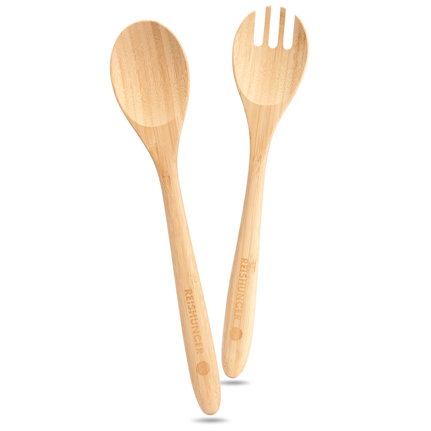 Salatbesteck Set aus Bambus (2-teilig) | Salat mischen & servieren