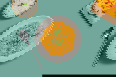 Kürbis Linsen Curry