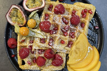 Kürbis Waffeln