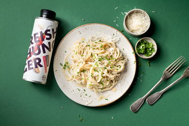 Spaghetti aglio e olio mit Würzöl Chili-Knoblauch