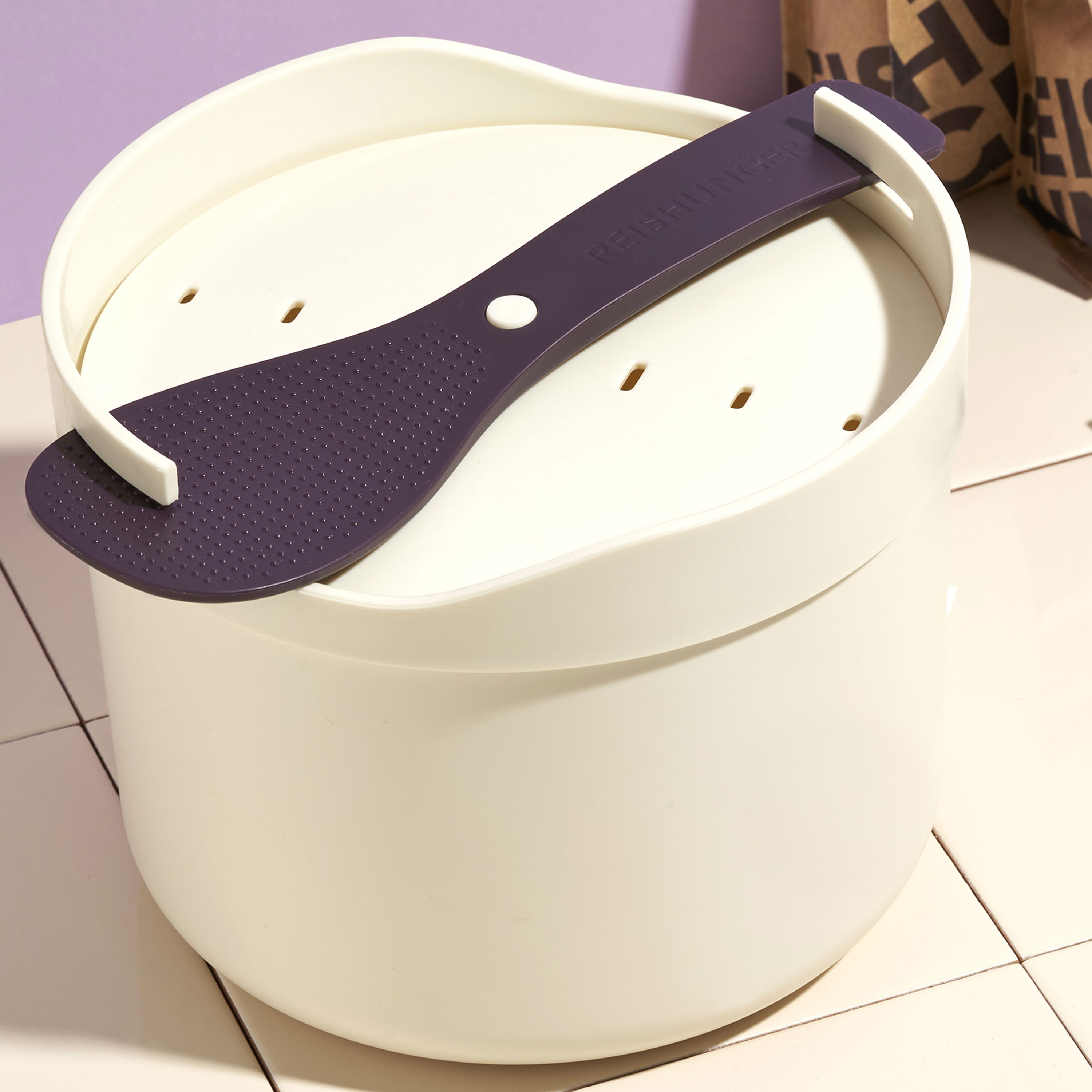 Dualoai Mikrowellen Reiskocher - 900ml Dampfgarer Für Büro & Küche