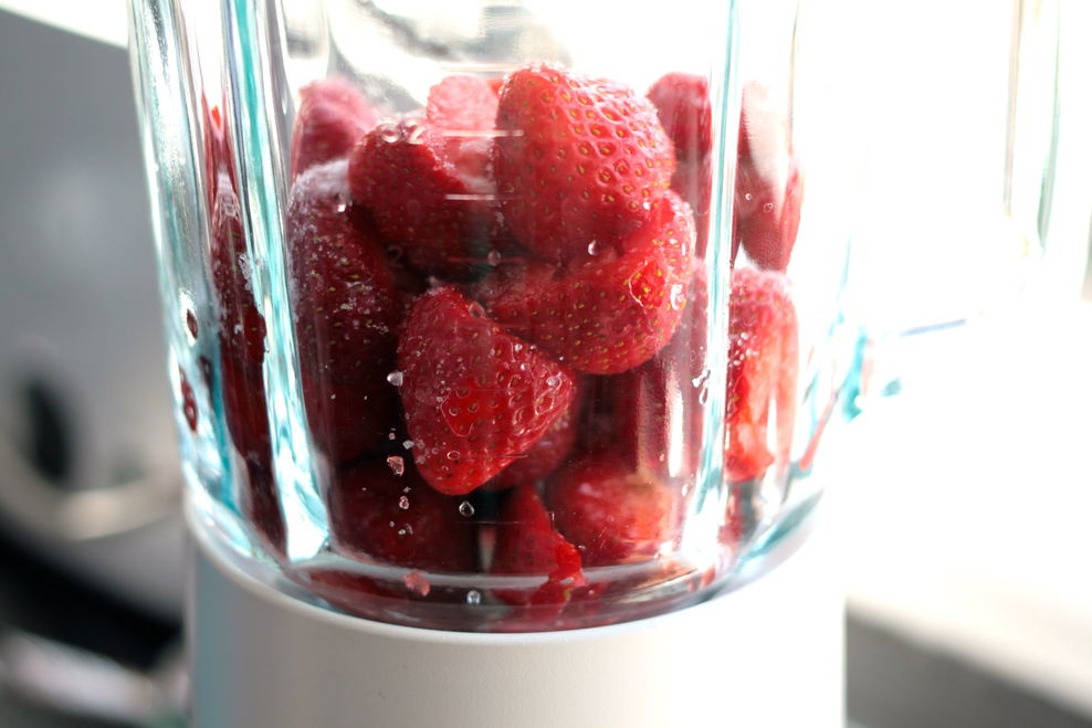 Milchreis mit Erdbeeren