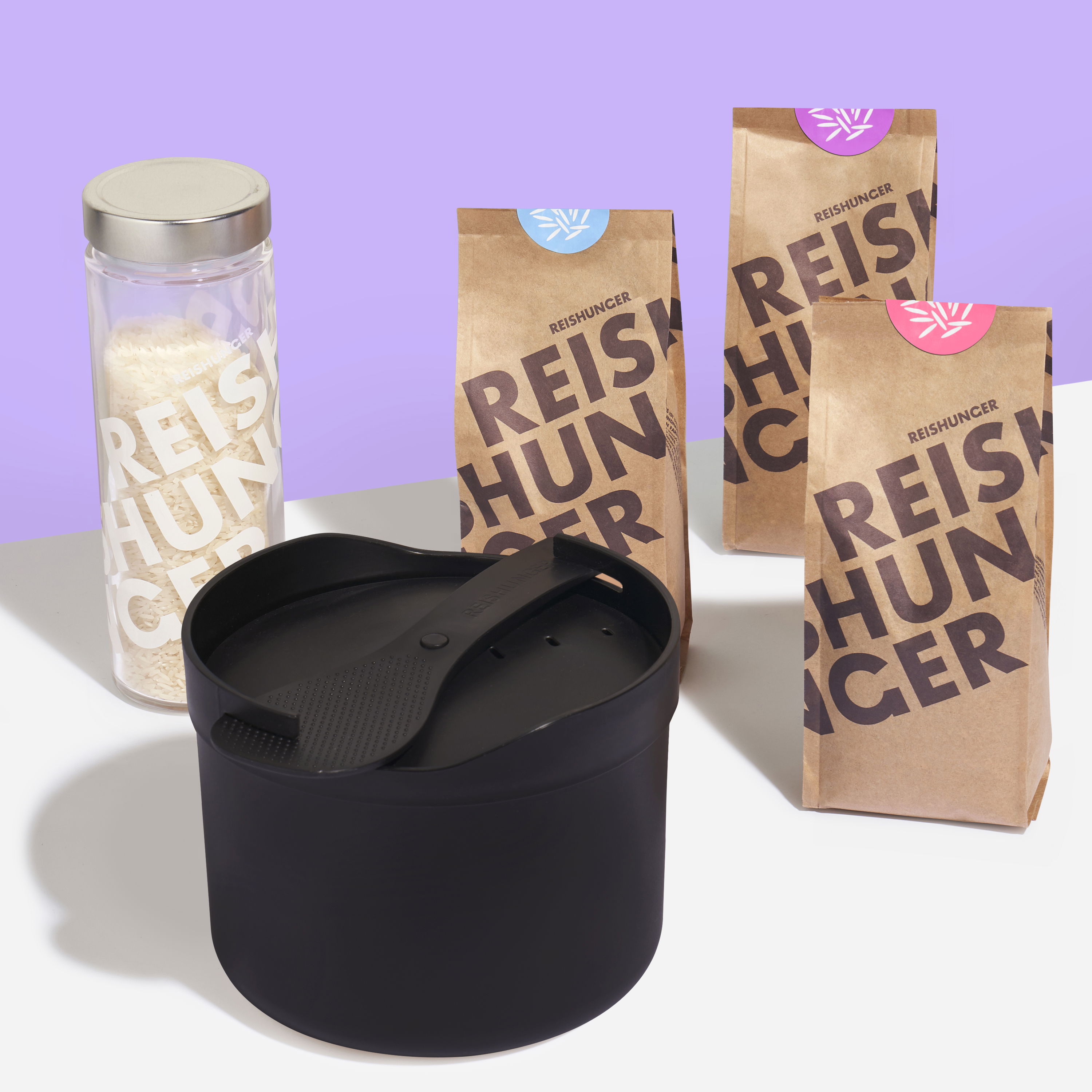 2L Mikrowellen Reiskocher Mit Dampfeinsatz - Grün