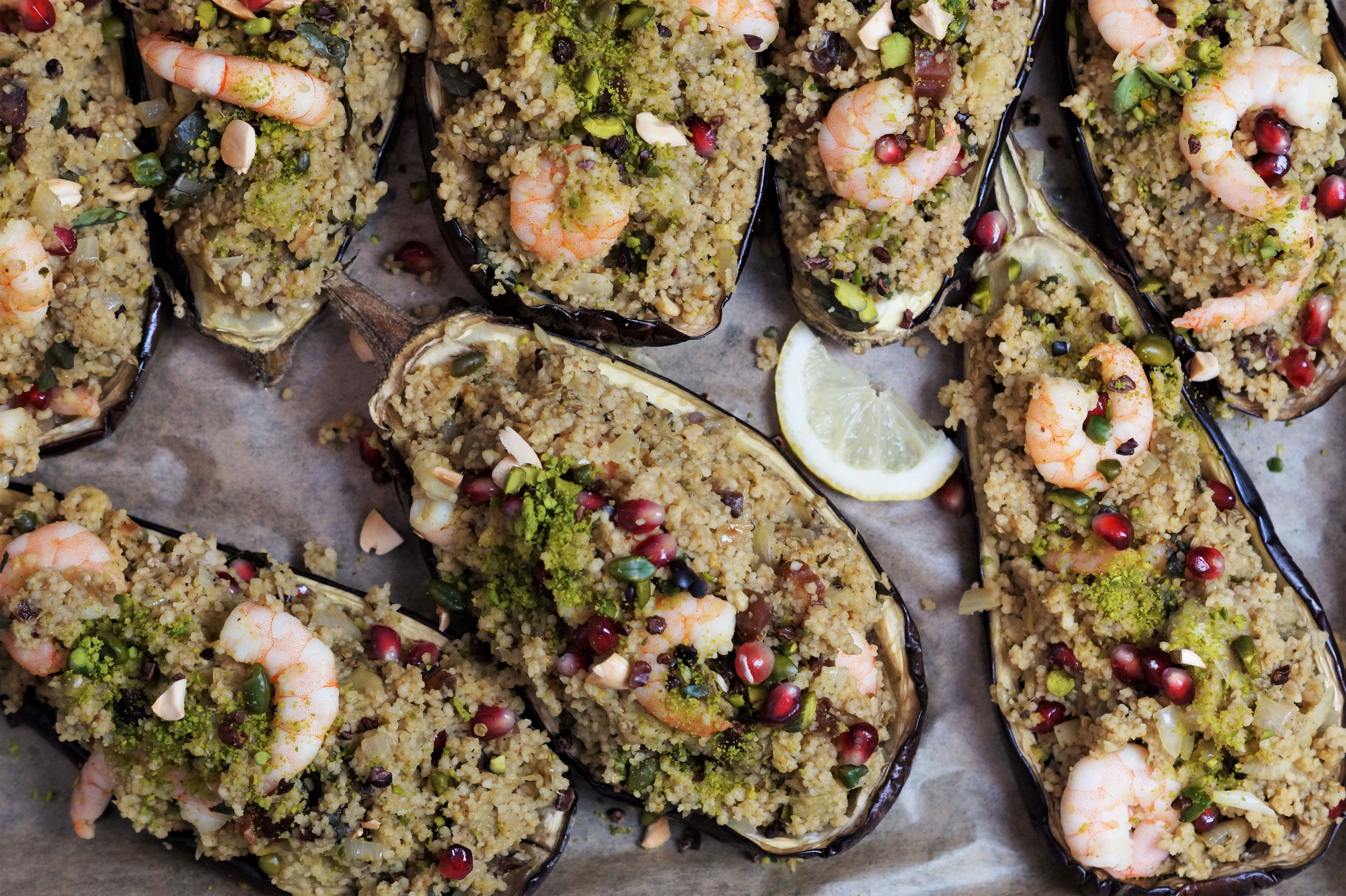 Gefüllte Auberginen| REISHUNGER Gefüllte Auberginen| REISHUNGER