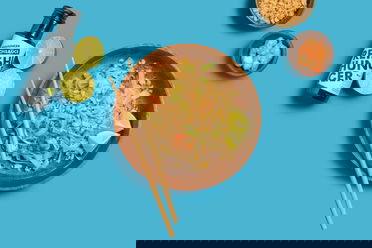 Pad Thai mit Garnelen