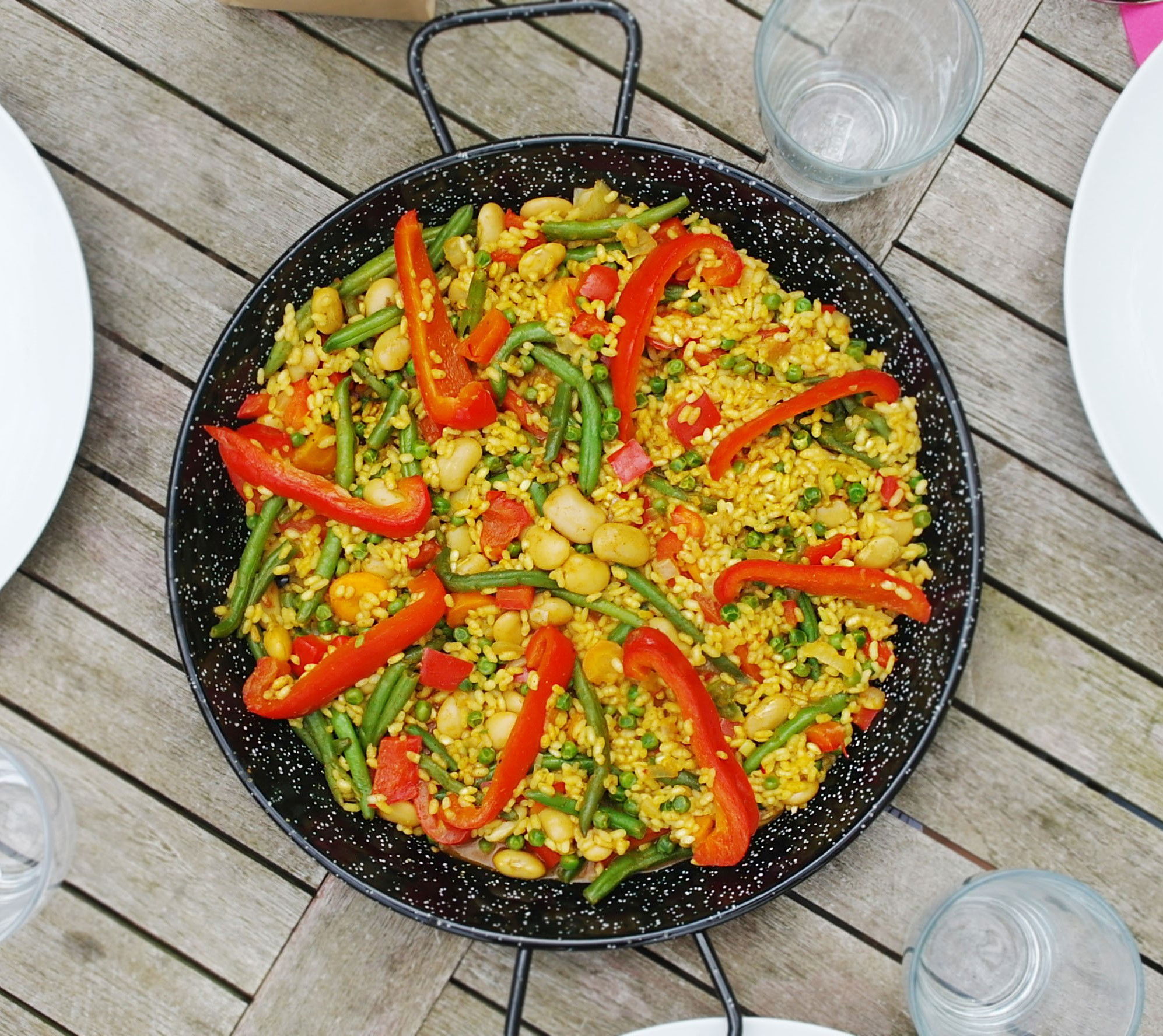 Paella de verduras
