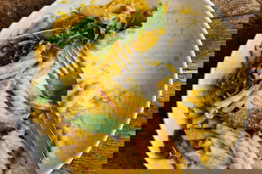 Cremige Kürbispasta