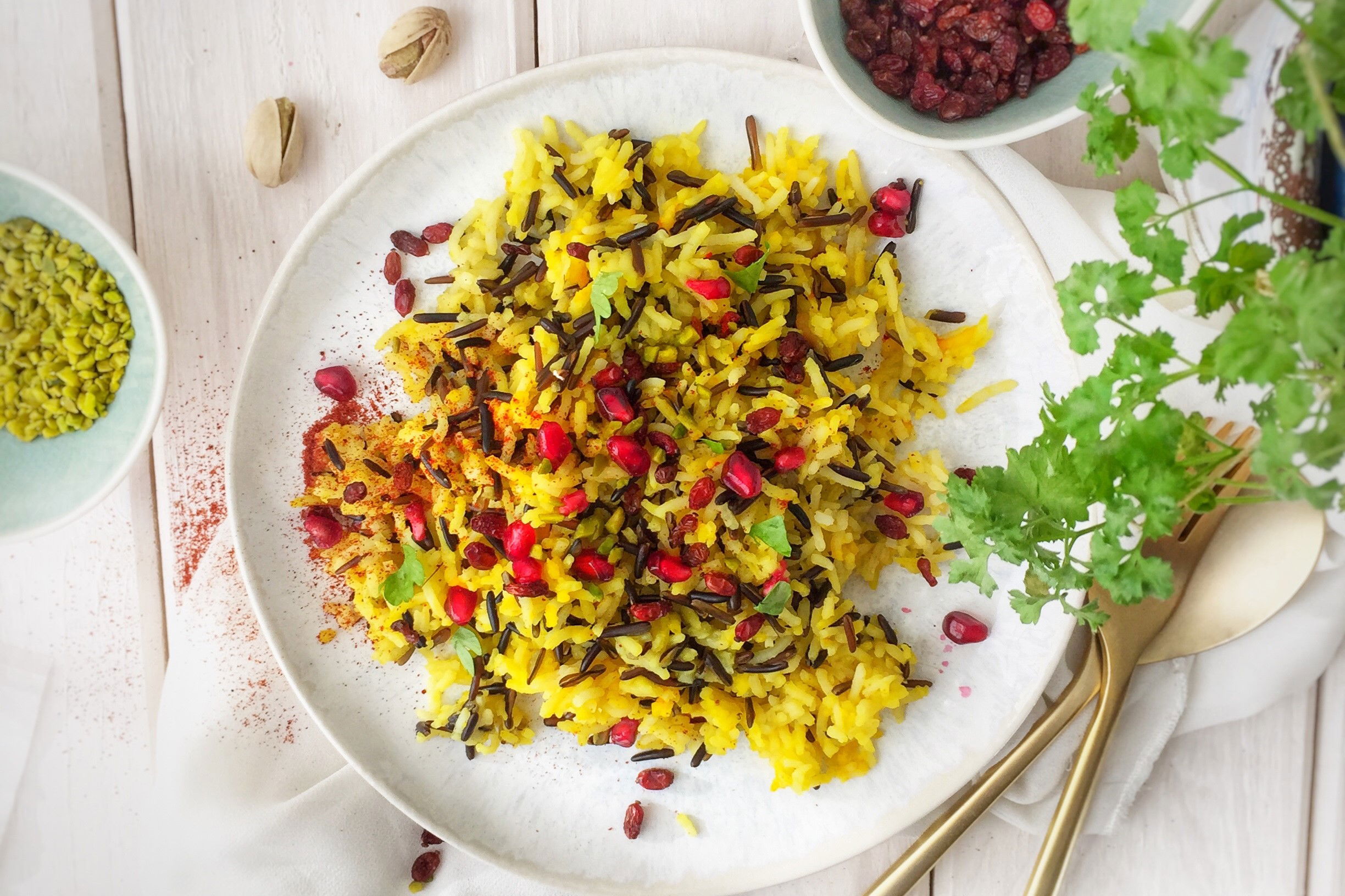 Persischer Reis mit Granatapfel