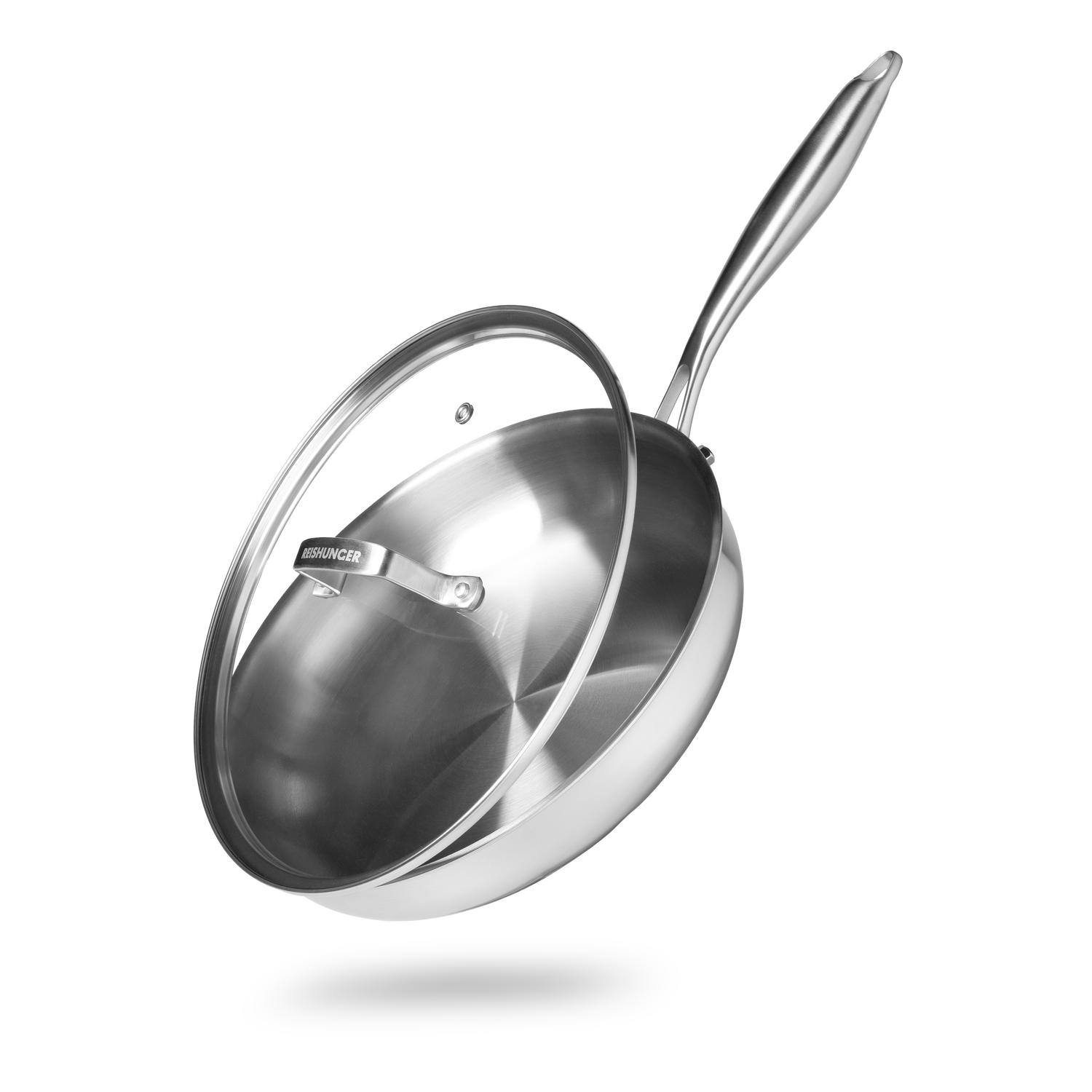 Reishunger Edelstahlpfanne Ø 28cm | Unbeschichtet | Induktion