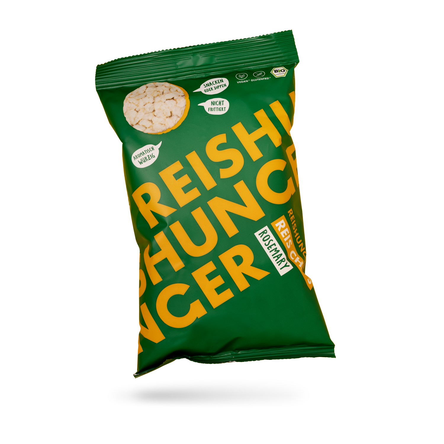 Bio-Reis Chips Mediterran (50g) | Mit Rosmarin & Oregano | Knusprig leicht