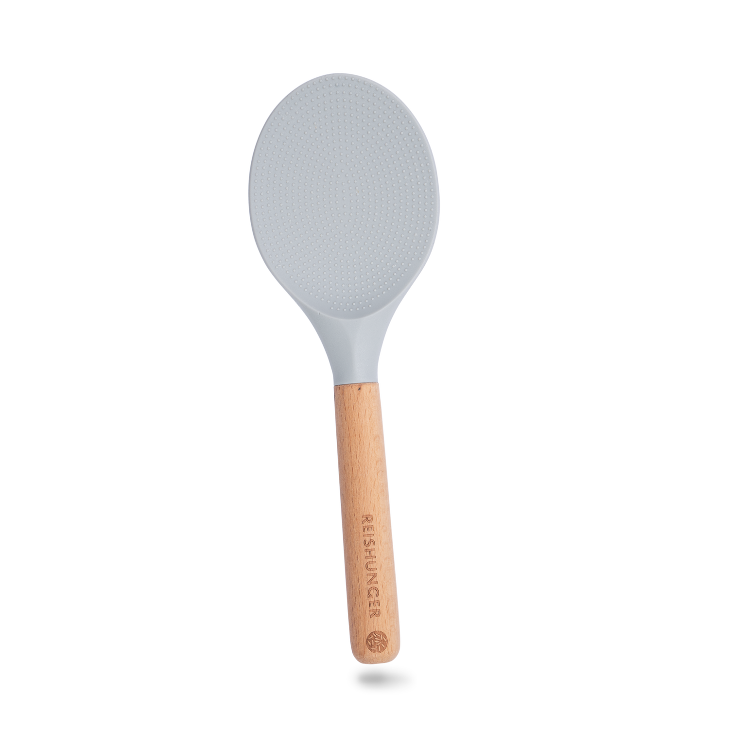 Reishunger Silikonlöffel (Grau) | Hitzebeständiger Reislöffel aus Silikon | Perfekt zum Rühren, Portionieren & Servieren