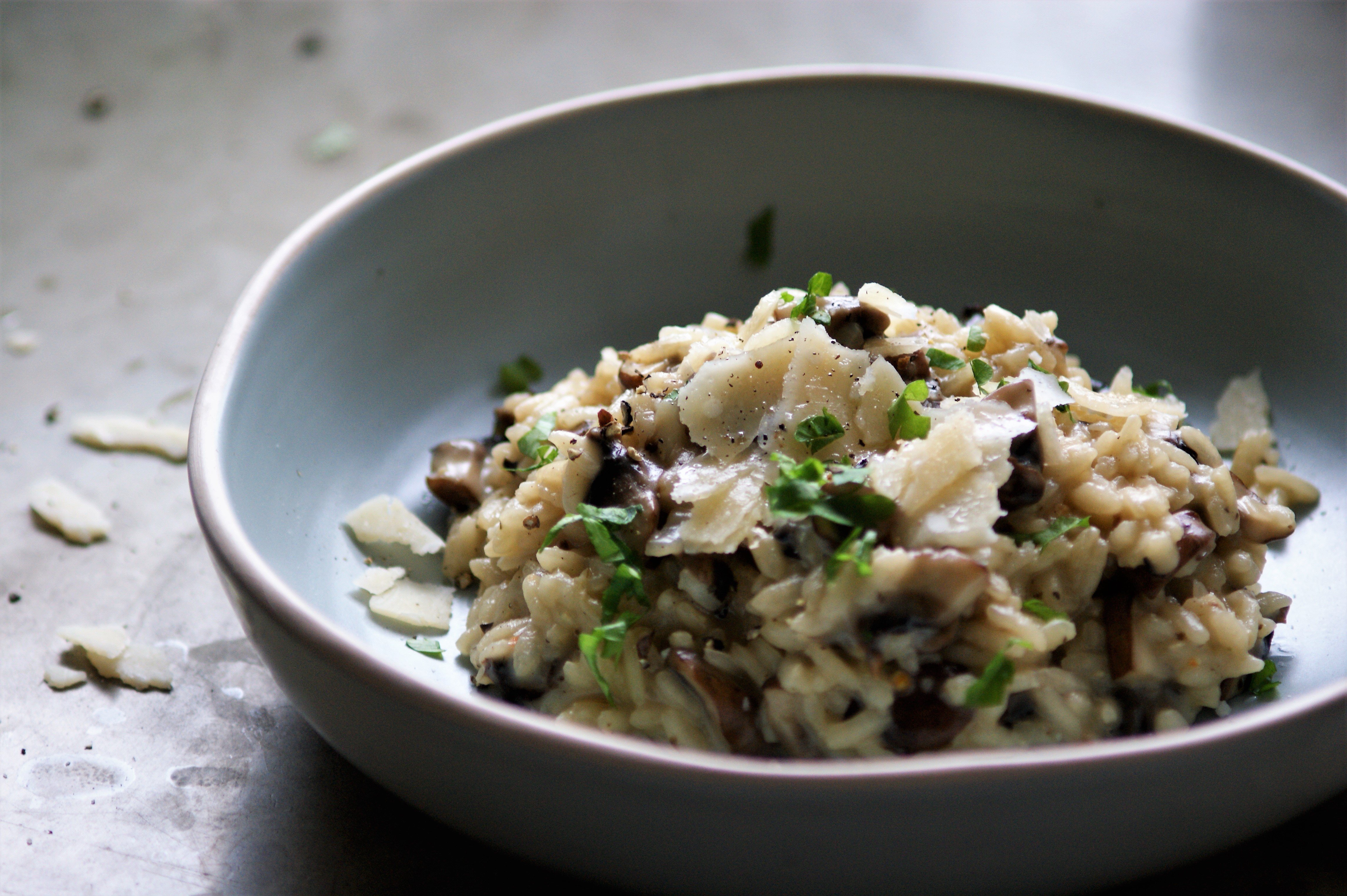 Einfaches Pilz Risotto | REISHUNGER