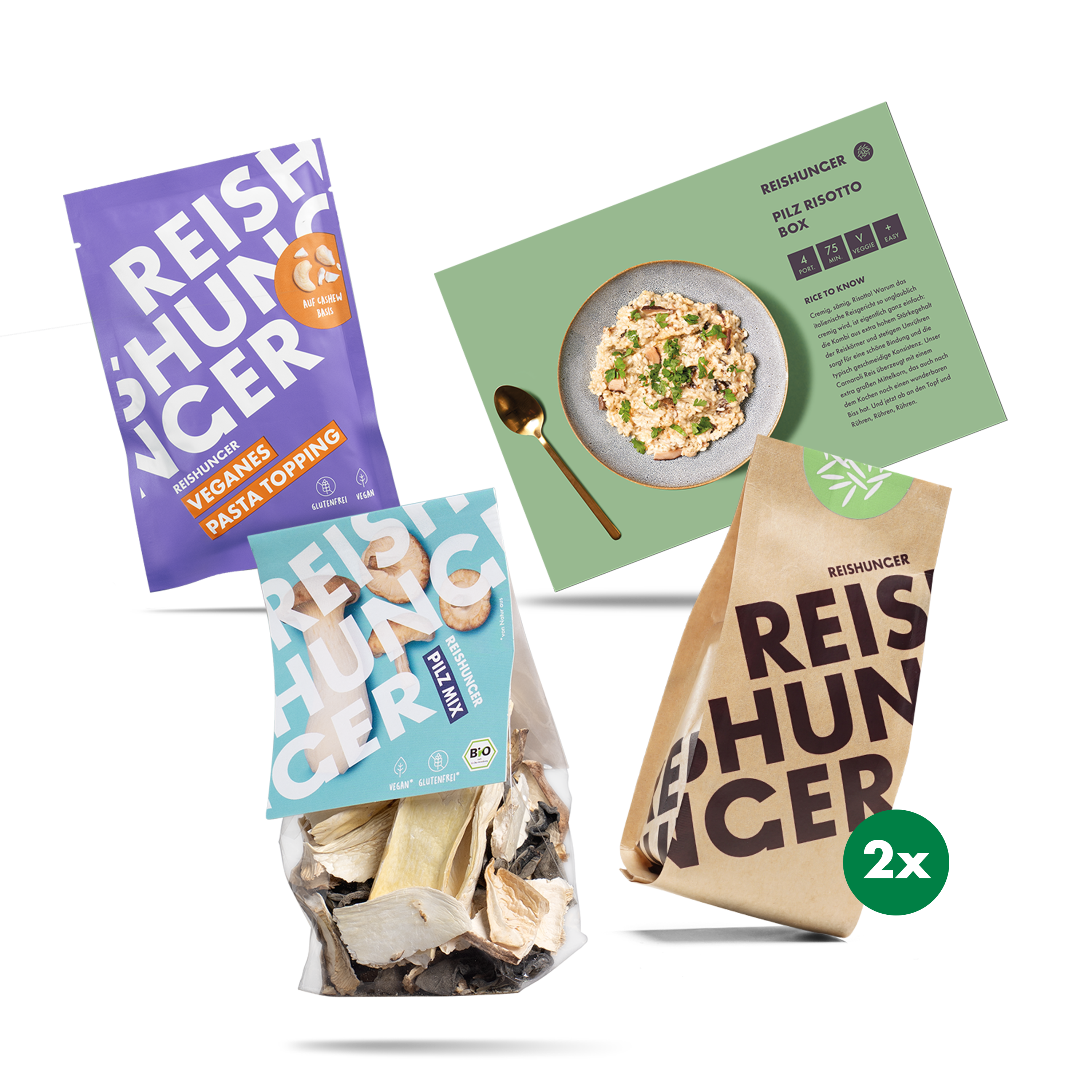 Pilz Risotto Rezeptbox kaufen | Alle Grundzutaten | REISHUNGER