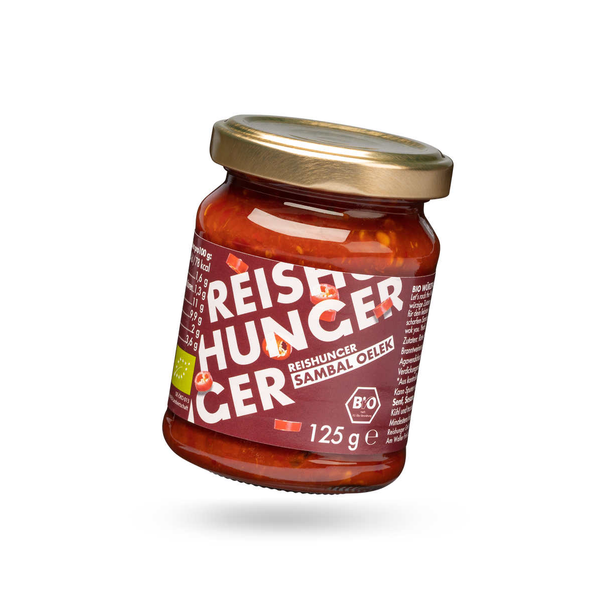 Sambal Oelek kaufen BioQualität ab 125g REISHUNGER