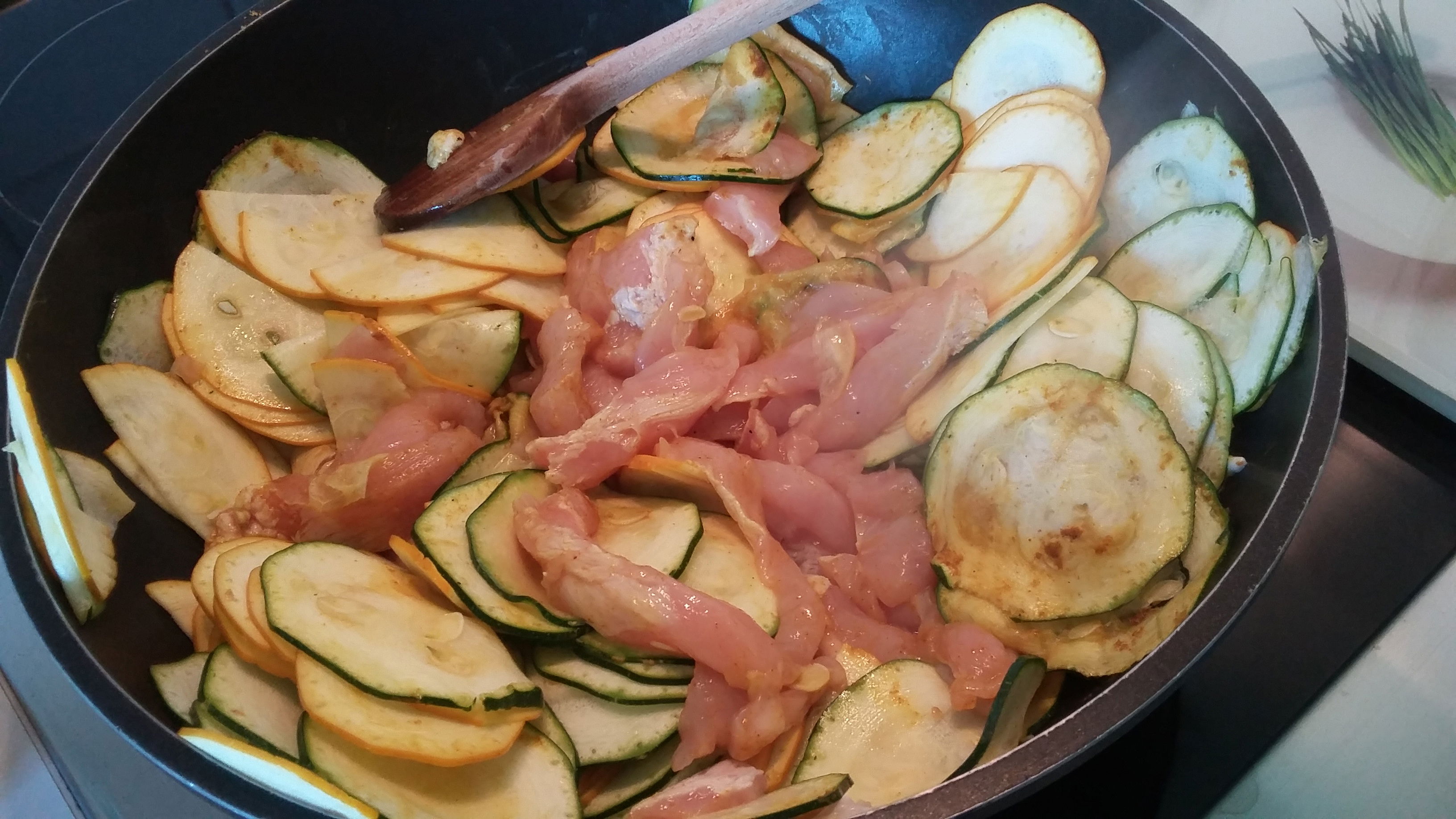 Puten - Zucchini - Curry Puten - Zucchini - Curry