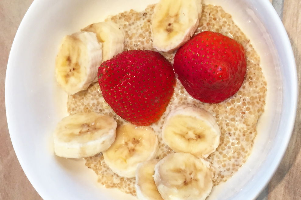Quinoa Milchreis mit Bananen