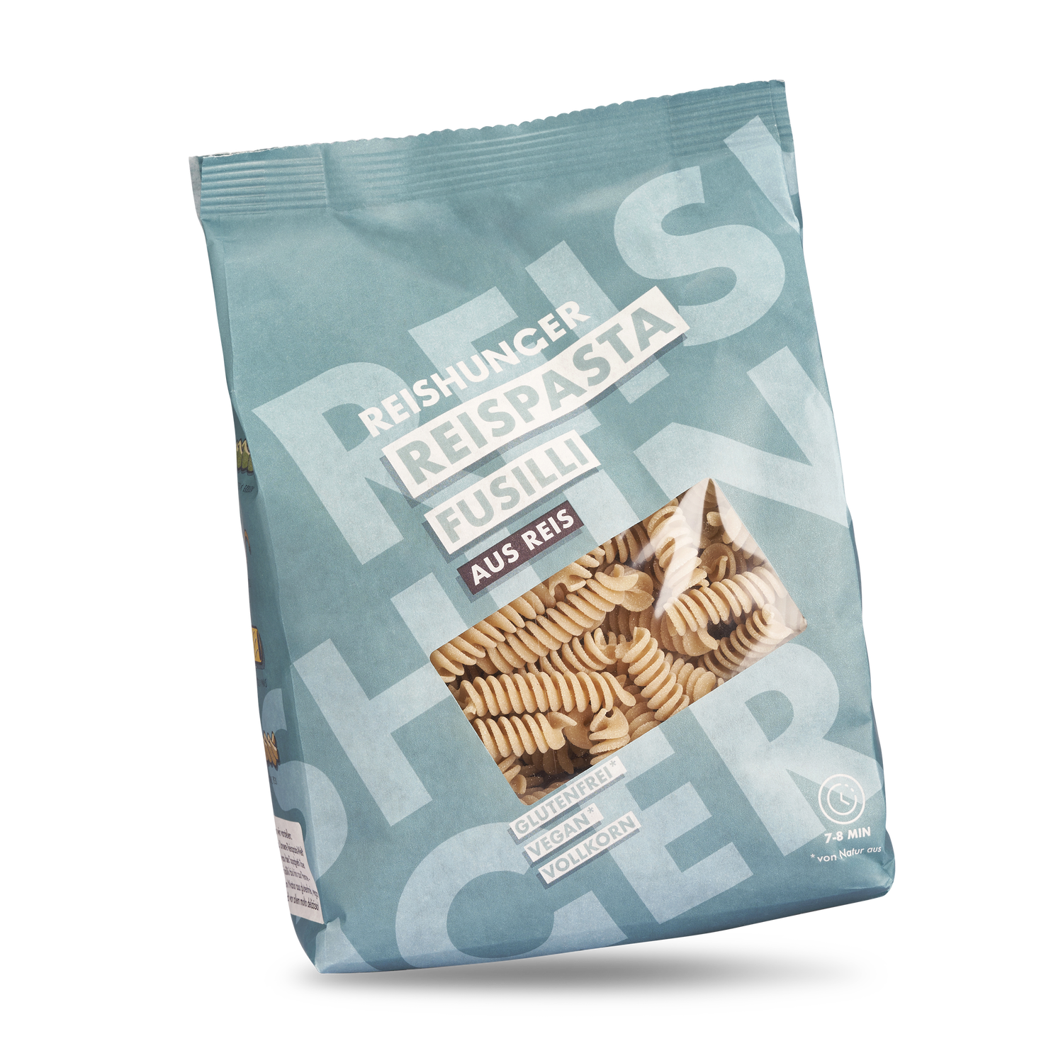 Reishunger | 400g Fusilli aus Vollkorn Reis | Rreispasta aus Vollkorn Reismehl | Glutenfreie Nudeln