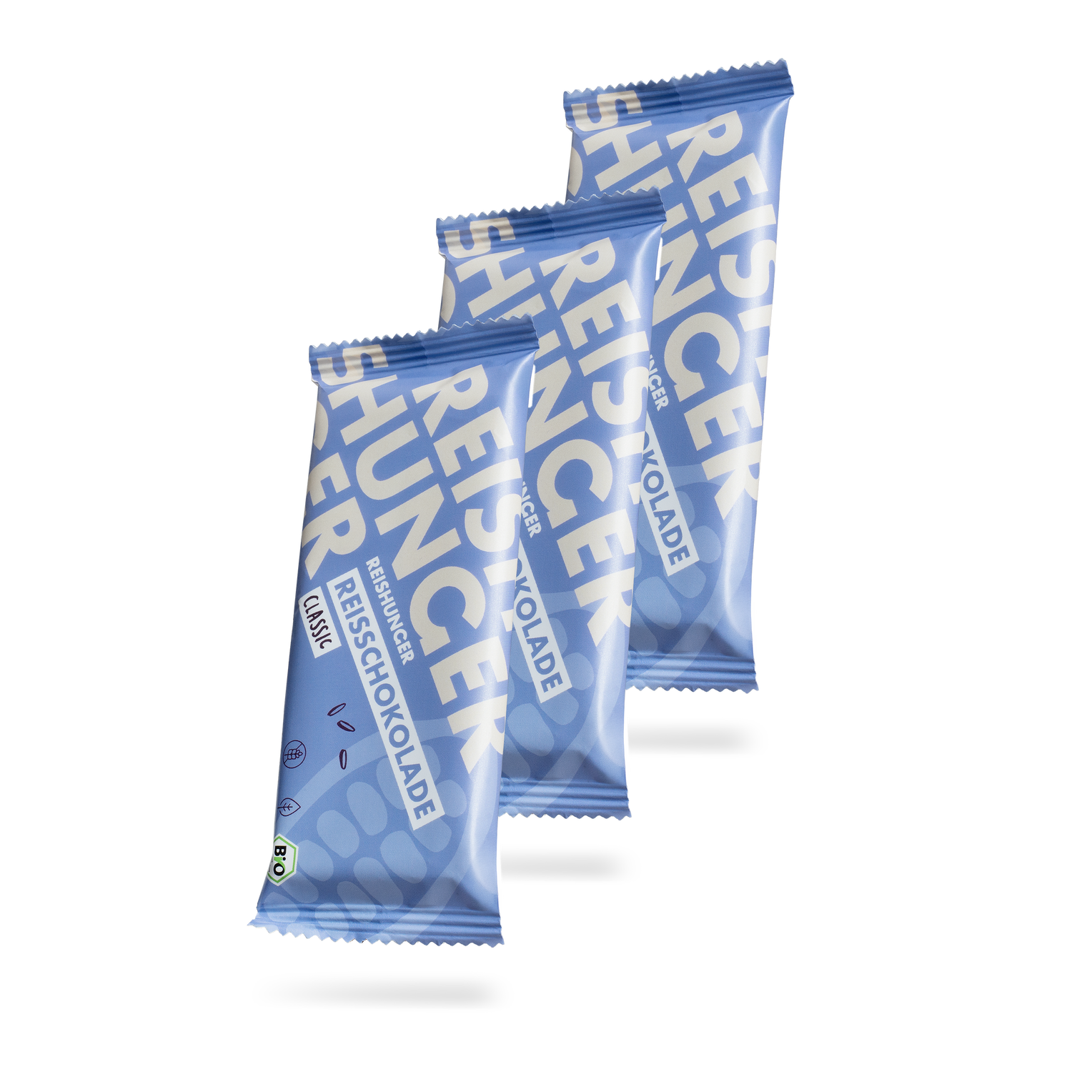 Bio Reisschokolade Classic (3 x 44 g) | Zartschmelzend & leicht herb | Vegane Schokolade aus Belgien