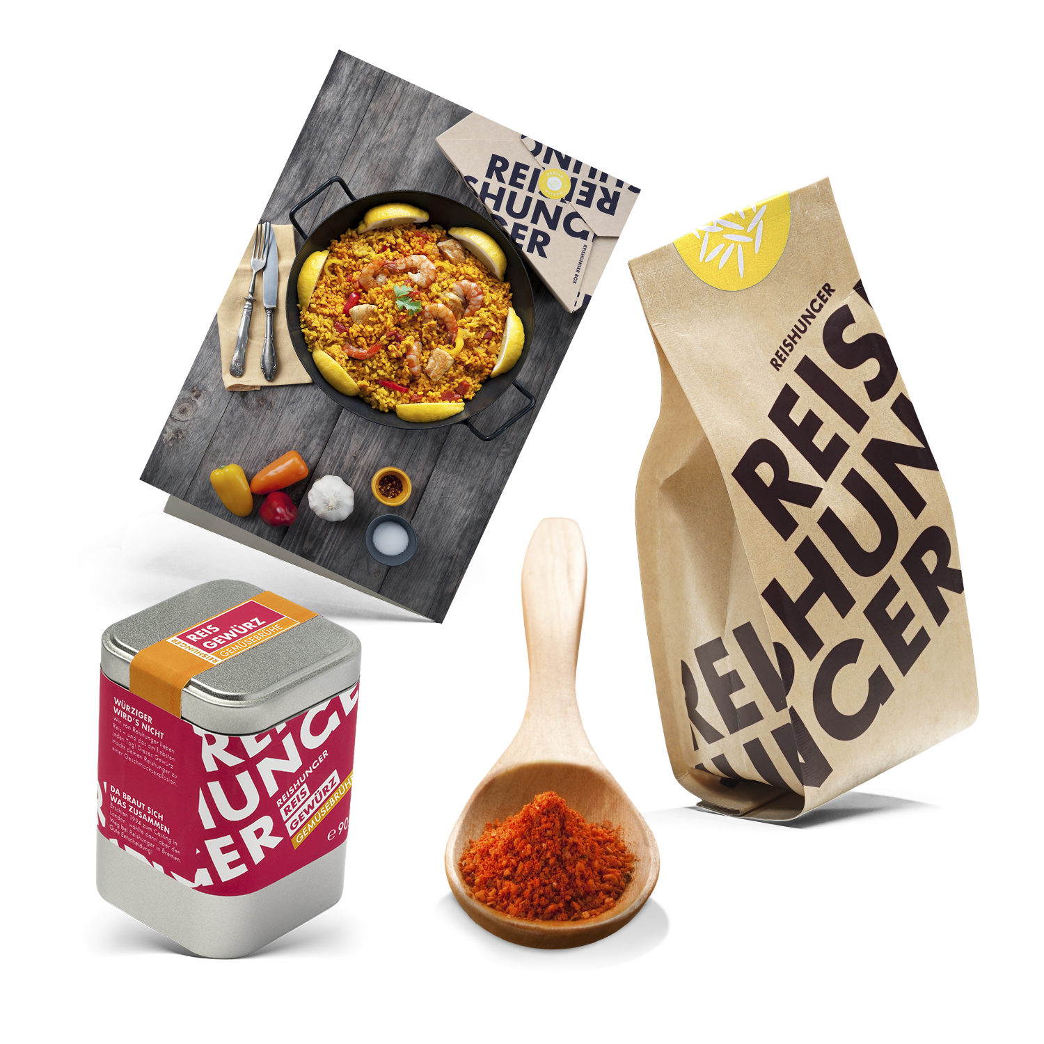 Paella Box | Spanische Paella zum Selbermachen | Zutaten für 4 Personen | Reishunger