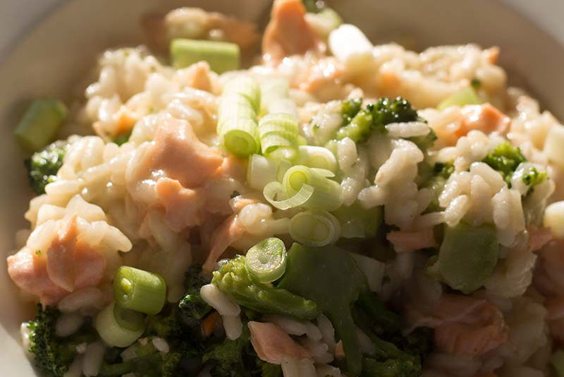 Risotto mit Lachs