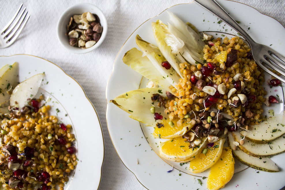 Rote-Linsen-Salat