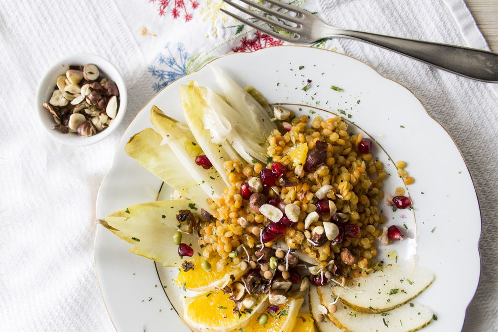 Rote-Linsen-Salat