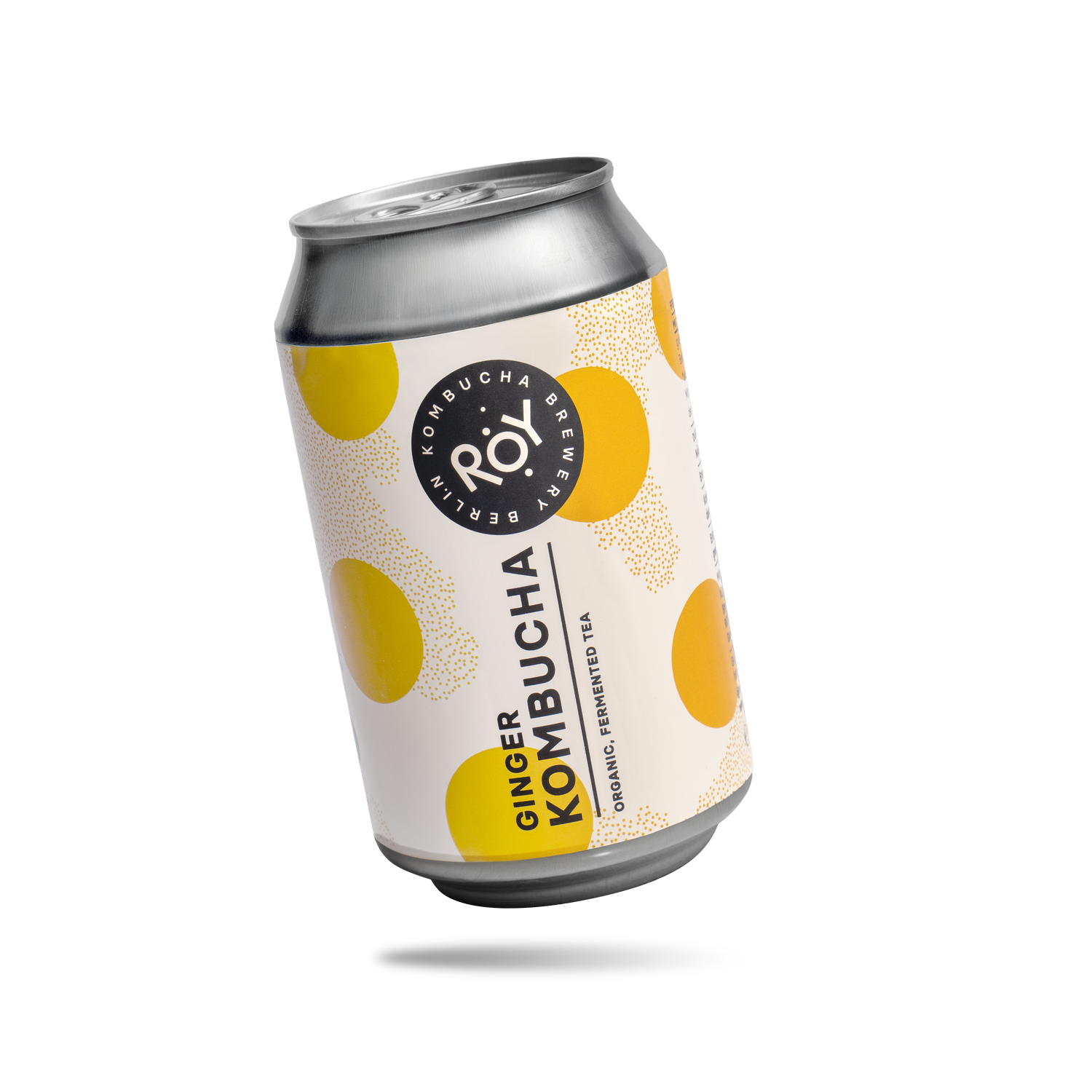 ROY Bio Ginger Kombucha (6 x 330 ml) | Kombucha mit Ingwergeschmack | Aus fermentiertem Schwarz- & Grüntee