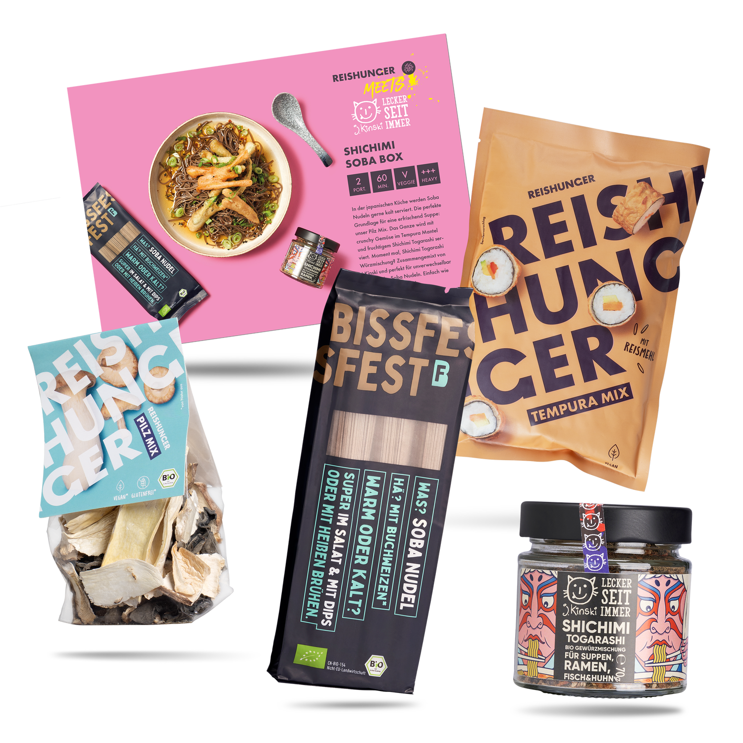 Shichimi Soba Box | Kalte Soba Suppe selber machen | Zutaten für 2 Personen | Vegan