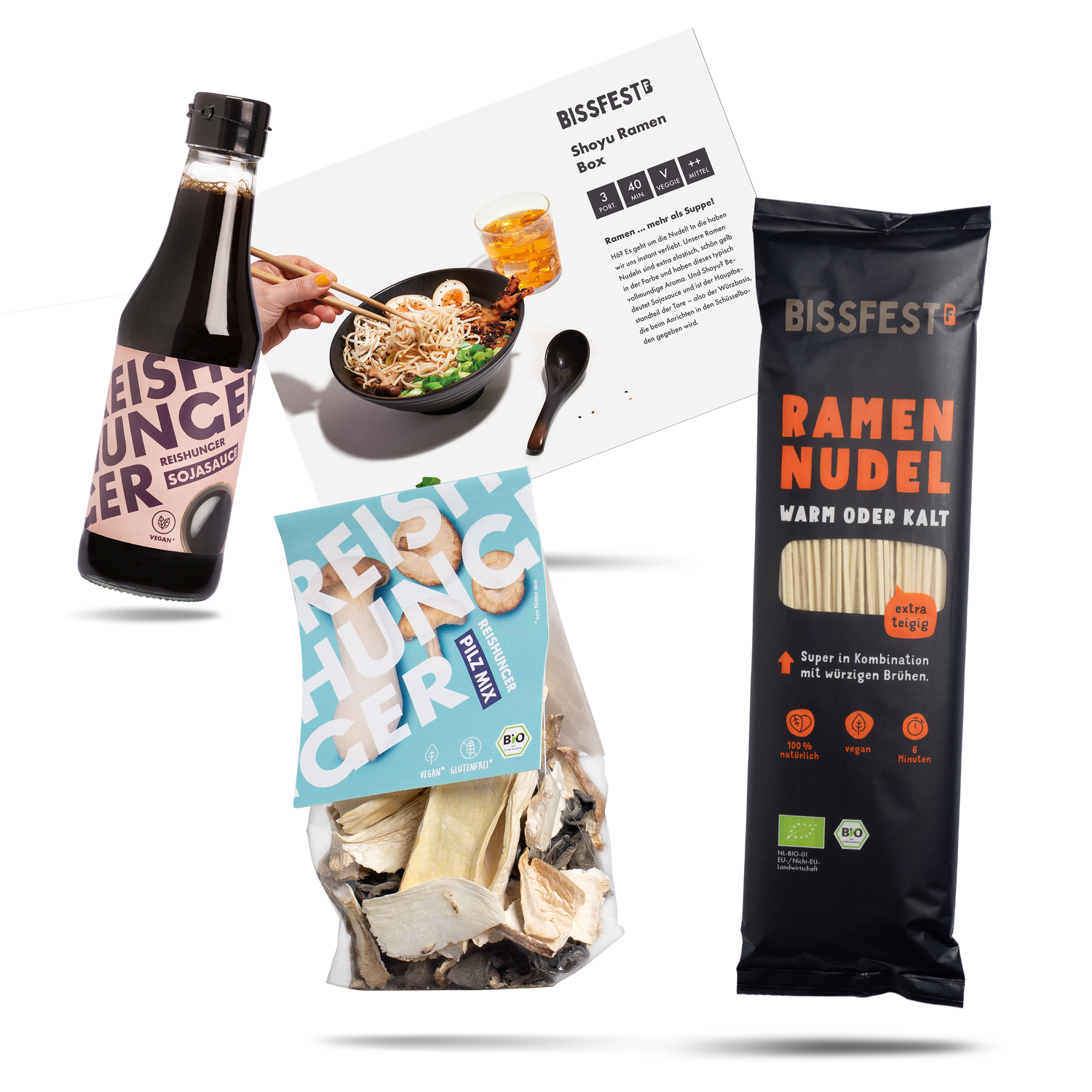 Shoyu Ramen Box | Shoyu Ramen selber machen | Zutaten für 3 Personen | Vegan