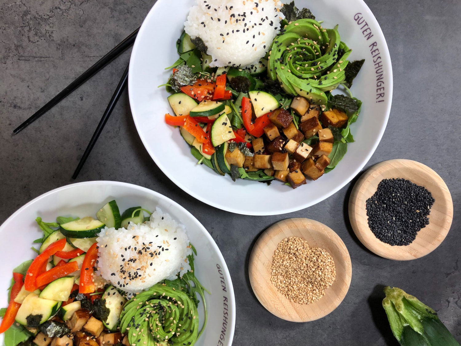 Sushi Bowl mit Räucherlachs